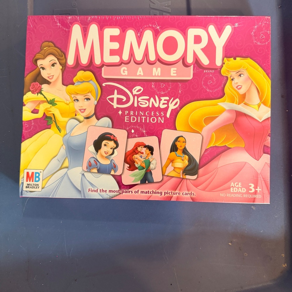 Disney Princess Memory Game Milton Bradley 2004 Edition New Sealed 44007